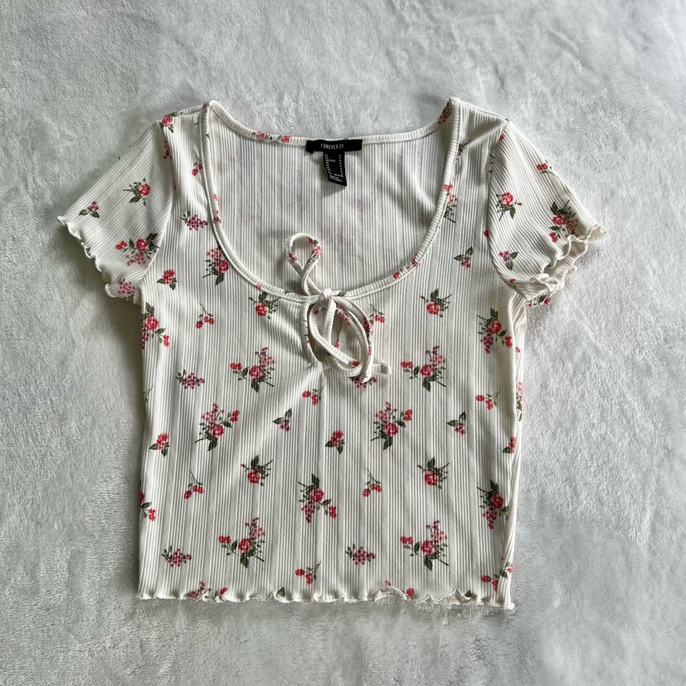 Forever 21 Floral Crop Top